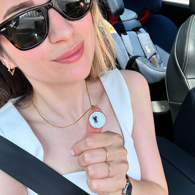 Çizgisel kolye - Altın & Gümüş