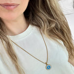 Nazar boncuğu kolye & Gümüş - Görsel 2