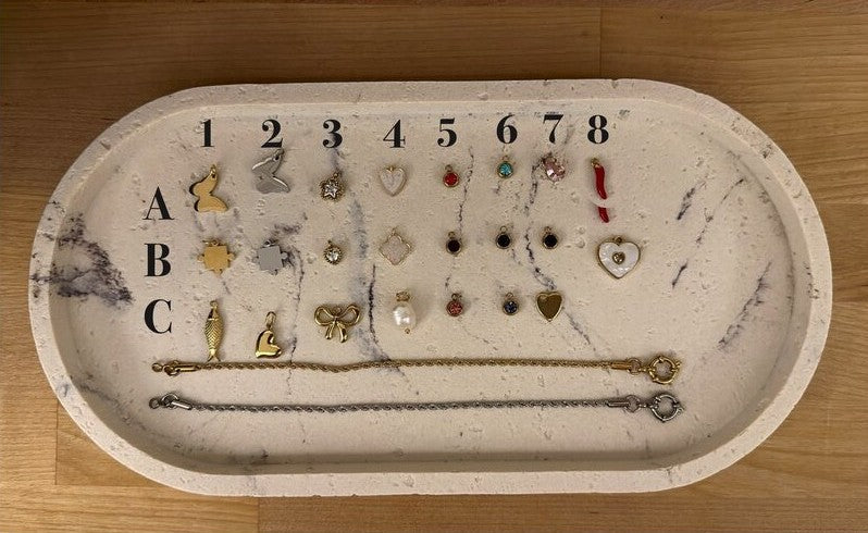 Charm bileklik - Renkli & Altın & Gümüş