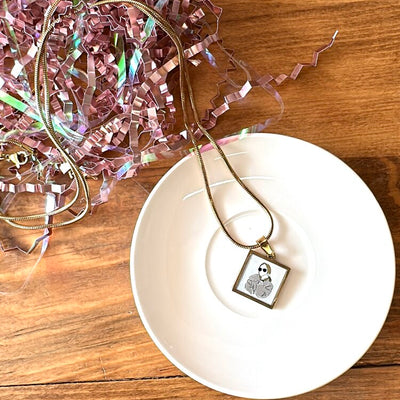 Çizgisel kolye - Altın & Gümüş